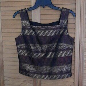 J.R. Nites by Caliendo Square Neck Crop Top Size 8